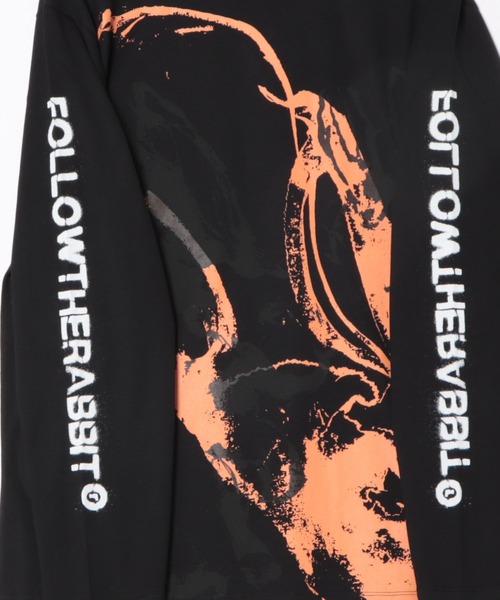 MSGM（エムエスジーエム）の「SKETCHED BUNNIES グラフィック ロングスリーブTシャツ（Tシャツ/カットソー・メンズ・ブラック・S/M/L）」の5枚目の写真