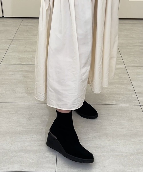 軽量】ストレッチショートブーツ 6cm（ブーツ）｜+diana（プラス