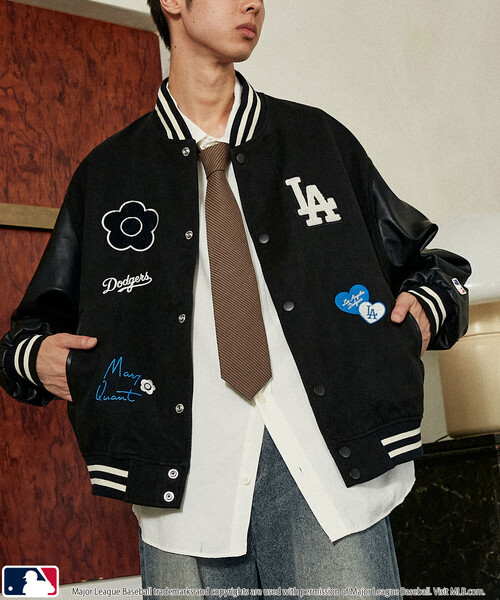 MLB × MARY QUANT/エムエルビー × マリークワント スタジャン セール】MLB × MARY QUANT/エムエルビー × マリークワント MLB×MARY