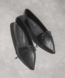 MAMIAN | 紐リボン フラット ローファー(ローファー)