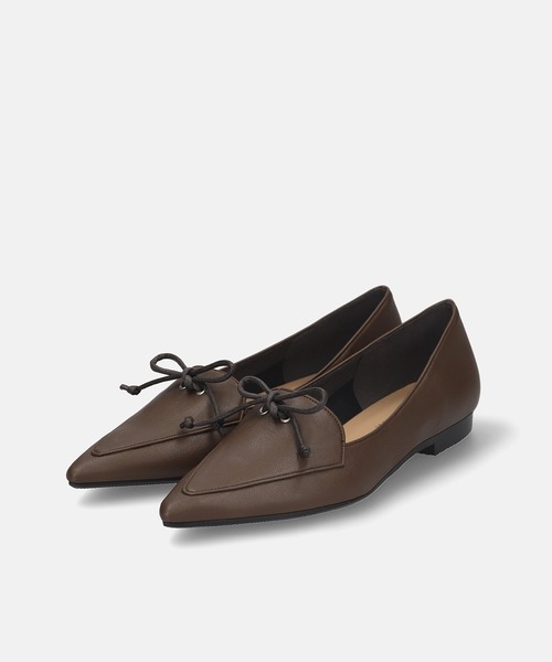 MAMIAN(マミアン)の「紐リボン フラット ローファー(ローファー・レディース・ブラック/ダークブラウン・23.0cm/24.5cm/23.5cm/22.5cm/24.0cm/25.0cm)」の10枚目の写真