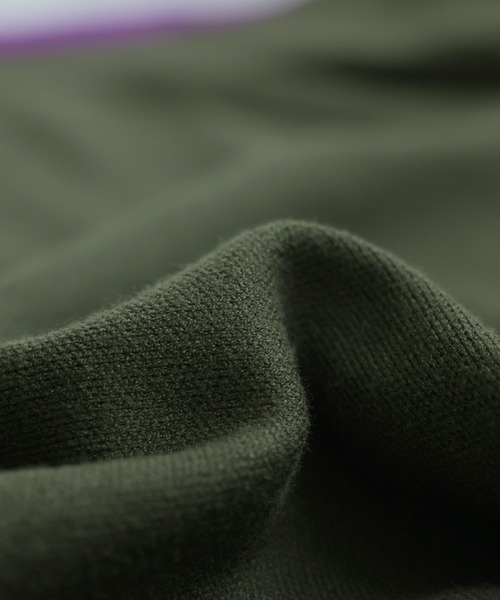antiqua（アンティカ）の「配色ラインニット（ニット/セーター・レディース・ネイビー/ブラック/カーキ・ONESIZE）」の8枚目の写真