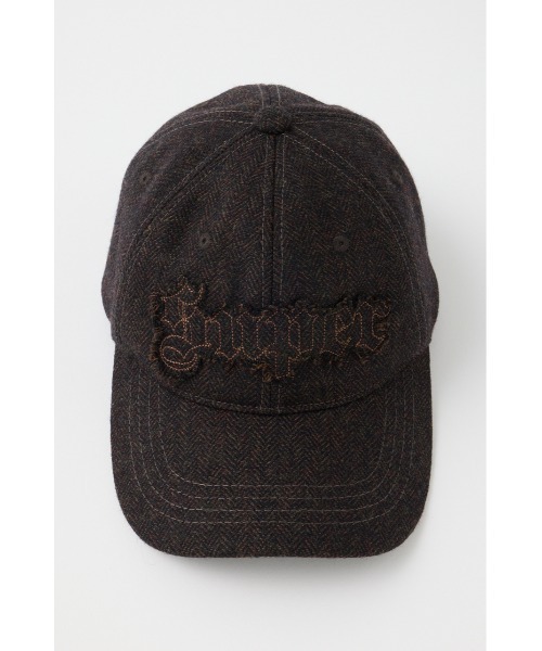 MOUSSY(マウジー)の「PATCH WOOL BASEBALL キャップ(キャップ・レディース・ブラウン/チャコールグレー・FREE)」の1枚目の写真