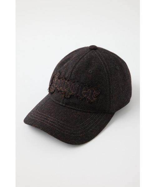 MOUSSY(マウジー)の「PATCH WOOL BASEBALL キャップ(キャップ・レディース・ブラウン/チャコールグレー・FREE)」の9枚目の写真