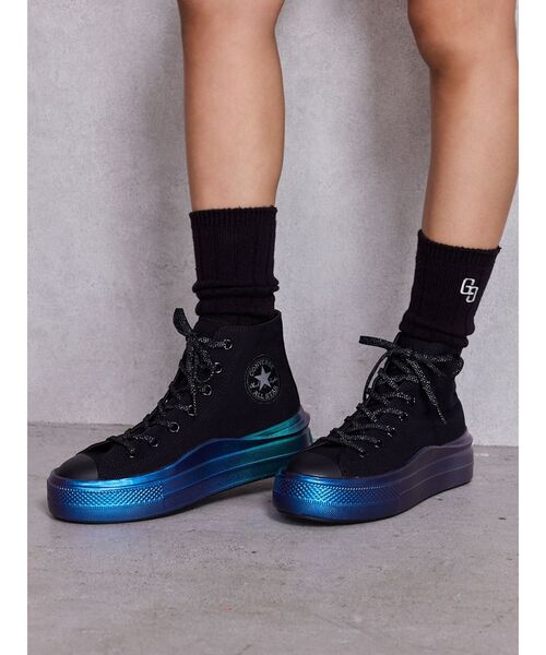 CONVERSE ALL STAR(コンバースオールスター)の「コンバース ALL STAR LIGHT PLTS II HOLOSOLE HI(スニーカー・レディース・オフホワイト/ブラック・22.5/23.5/24.5)」の3枚目の写真