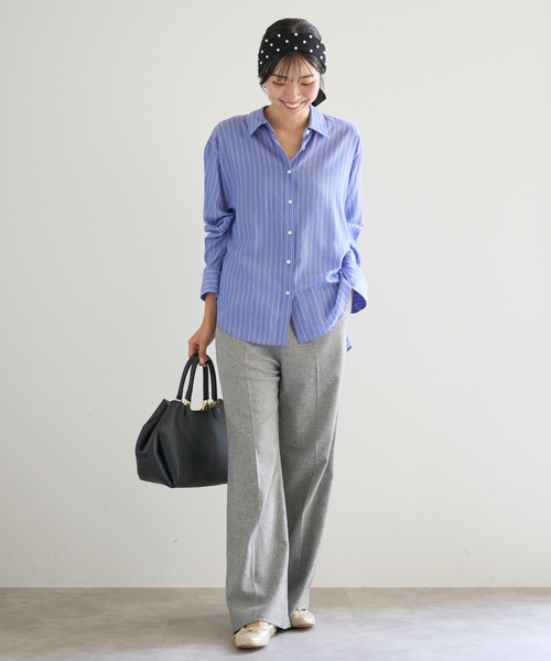 ウォッシャブル ツイードイージースラックス（その他パンツ）｜IENA