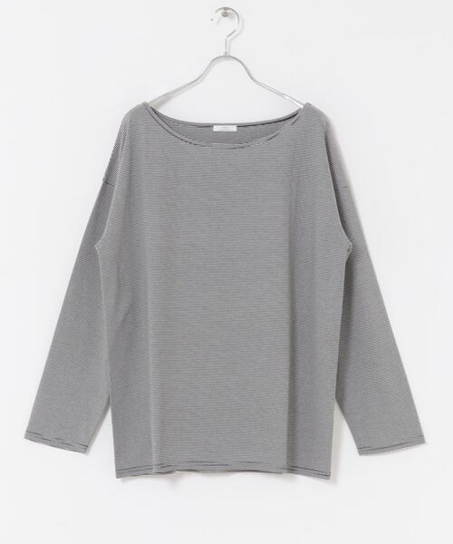 ITEMS URBANRESEARCH（アイテムズ アーバンリサーチ）の「シルケットロングスリーブTシャツ（Tシャツ/カットソー・レディース・ブラック/ホワイト系その他/ホワイト・FREE）」の22枚目の写真