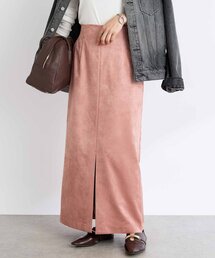 RIVE DROITE | 【すっきり見えが叶う】ブラッシュドクロスIラインスカート(スカート)