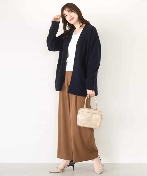 OFUON le MK（オフオンルエムケー）の「【2025AW】ベーシックVネックニット/洗える/WEB限定サイズあり（ニット/セーター・レディース・ライトグリーン/ホワイト/ラベンダー/ネイビー系/ブラック/ブルー/ベージュ/ピンク・38/36）」の10枚目の写真