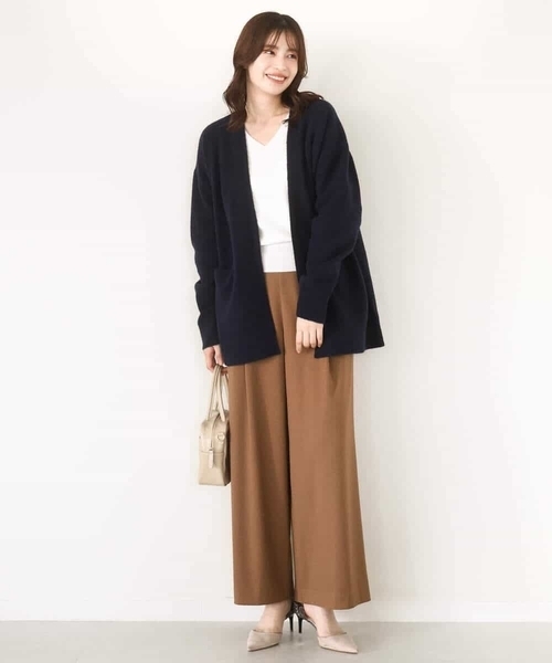 OFUON le MK（オフオンルエムケー）の「【2025AW】ベーシックVネックニット/洗える/WEB限定サイズあり（ニット/セーター・レディース・ライトグリーン/ホワイト/ラベンダー/ネイビー系/ブラック/ブルー/ベージュ/ピンク・38/36）」の22枚目の写真