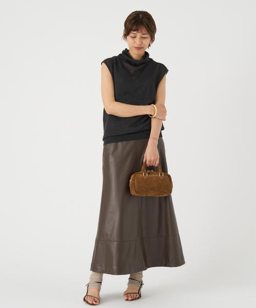 IENA（イエナ）の「メッシュレギンス（レギンス/スパッツ・レディース・ベージュ/ブラック・FREE）」の4枚目の写真