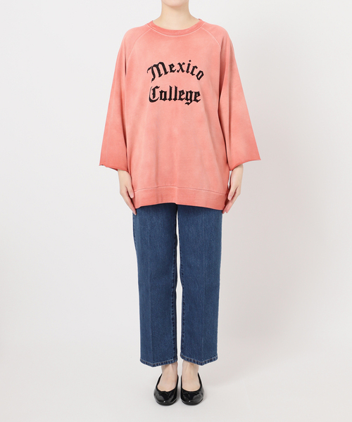 B.C STOCK（ベーセーストック）の「【GOOD OLD SHOP】ヴィンテージ加工 ラグランTシャツ 7分袖（Tシャツ/カットソー・メンズ・アイボリー/チャコールグレー/ブラック/ピンク/ネイビー・FREE）」の15枚目の写真