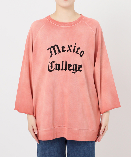 B.C STOCK（ベーセーストック）の「【GOOD OLD SHOP】ヴィンテージ加工 ラグランTシャツ 7分袖（Tシャツ/カットソー・メンズ・アイボリー/チャコールグレー/ブラック/ピンク/ネイビー・FREE）」の16枚目の写真