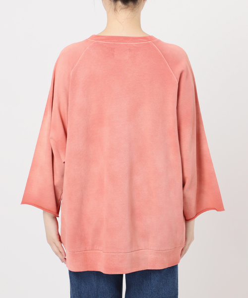 B.C STOCK（ベーセーストック）の「【GOOD OLD SHOP】ヴィンテージ加工 ラグランTシャツ 7分袖（Tシャツ/カットソー・メンズ・アイボリー/チャコールグレー/ブラック/ピンク/ネイビー・FREE）」の18枚目の写真