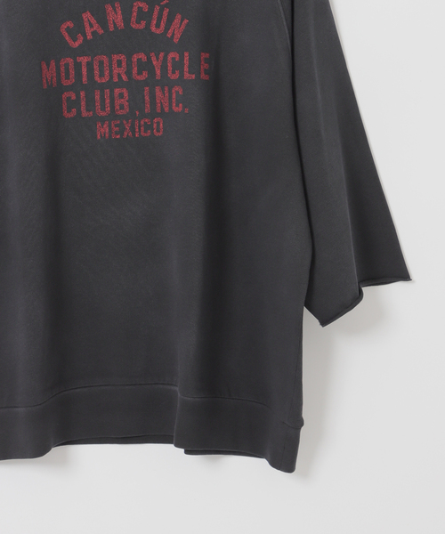 B.C STOCK（ベーセーストック）の「【GOOD OLD SHOP】ヴィンテージ加工 ラグランTシャツ 7分袖（Tシャツ/カットソー・メンズ・アイボリー/チャコールグレー/ブラック/ピンク/ネイビー・FREE）」の22枚目の写真