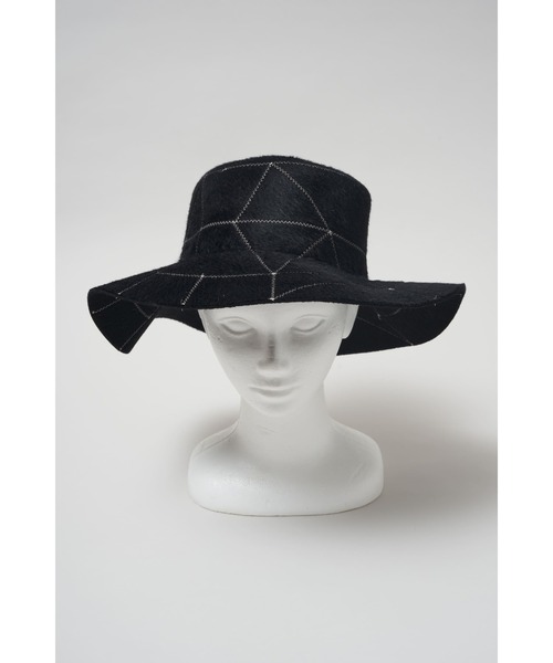 SHINYAKOZUKA（シンヤコヅカ）の「LONG PORKY PIE WITH KIJIMA TAKAYUKI（ハット・メンズ・ブラック・01）」の2枚目の写真