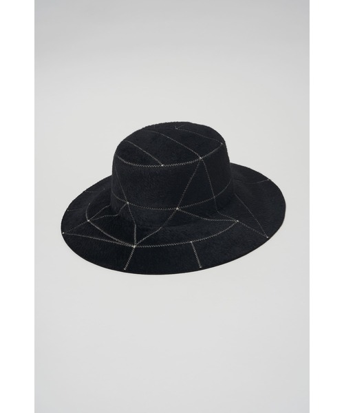 SHINYAKOZUKA（シンヤコヅカ）の「LONG PORKY PIE WITH KIJIMA TAKAYUKI（ハット・メンズ・ブラック・01）」の4枚目の写真