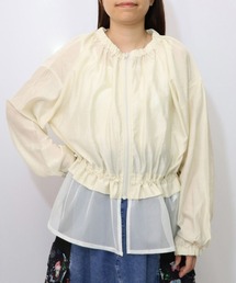 ScoLar(スカラー) スカラーちゃんロゴ メッシュ切替ブルゾン