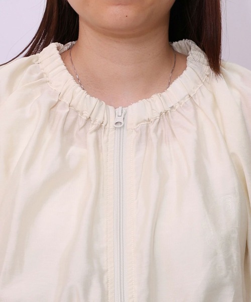 ScoLar（スカラー）の「ScoLar(スカラー) スカラーちゃんロゴ メッシュ切替ブルゾン（ブルゾン・レディース・アイボリー・MEDIUM）」の5枚目の写真