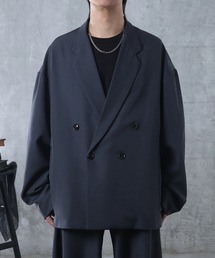 Confirm（コンファーム）の「AW ルーズシルエット スウィッチング ダブルテーラードジャケット ユニセックス 【Confirm】（テーラードジャケット）」