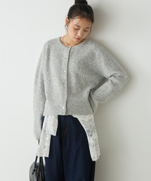 【forksy.】ふわもちゴールドボタンニットカーディガン