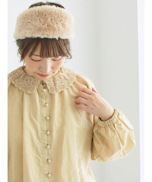 編み立て襟レースブラウス（シャツ/ブラウス）｜TSUHARU by Samansa