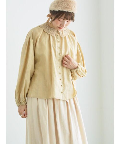 編み立て襟レースブラウス（シャツ/ブラウス）｜TSUHARU by Samansa