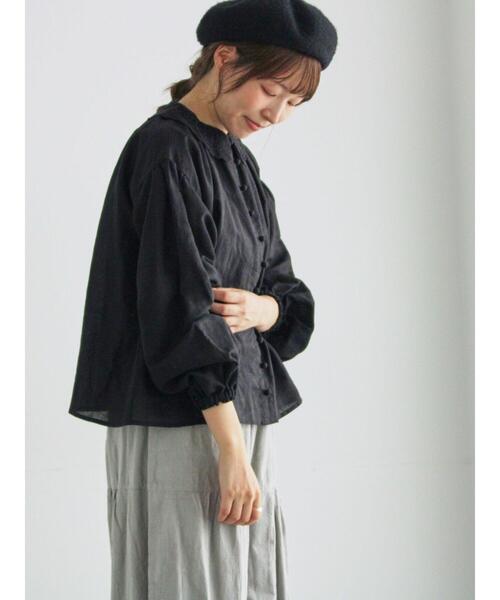 編み立て襟レースブラウス（シャツ/ブラウス）｜TSUHARU by Samansa