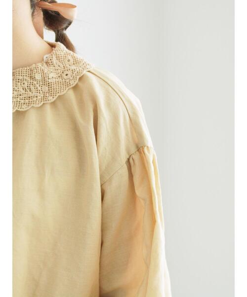 TSUHARU by Samansa Mos2（ツハルバイサマンサモスモス）の「編み立て襟レースブラウス（シャツ/ブラウス・レディース・オフホワイト/ベージュ/ブラック・F）」の13枚目の写真
