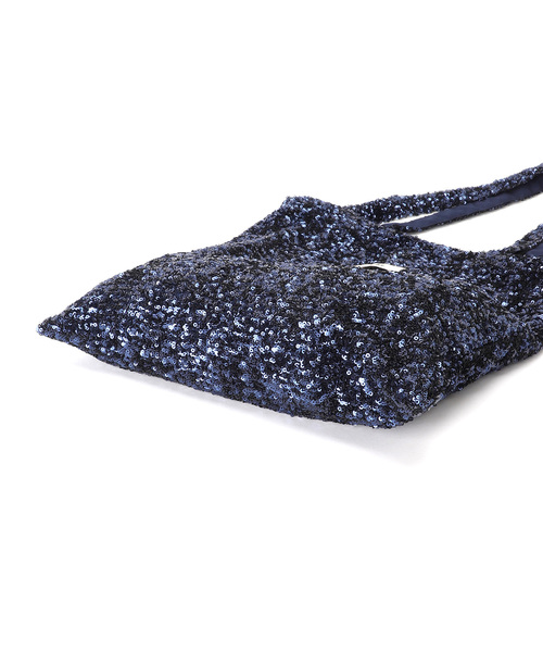 Spick & Span（スピックアンドスパン）の「《追加》Uhr/ウーア 別注Spangle Tote Bag*（トートバッグ・レディース・ブラウン/シルバー/ネイビー・FREE）」の16枚目の写真