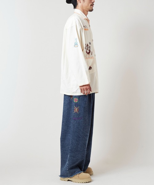 チャイハネ(チャイハネ)の「【チャイハネ】ディルバルMEN'Sデニムパンツ(デニムパンツ・メンズ・ダークブルー/ライトブルー・FREE)」の9枚目の写真