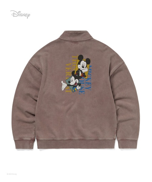 thisisneverthat(ディスイズネバーザット)の「TNT_Mickey_Frame Half Zip Sweatshirt(スウェット・メンズ・グレイッシュブルー/ブラウン・S/M/L/XL)」の5枚目の写真