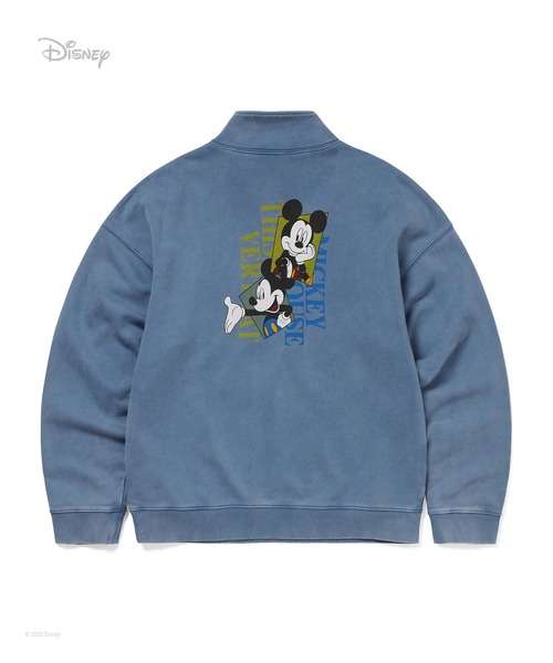 thisisneverthat(ディスイズネバーザット)の「TNT_Mickey_Frame Half Zip Sweatshirt(スウェット・メンズ・グレイッシュブルー/ブラウン・S/M/L/XL)」の8枚目の写真