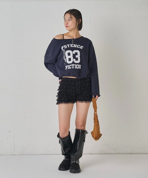 WHO'S WHO gallery（フーズフーギャラリー）の「LACE SHORTS/レースショートパンツ（その他パンツ・レディース・ブラック/オフホワイト/ネイビー/グレー/ブラック系その他/ブラウン・FREE）」の12枚目の写真