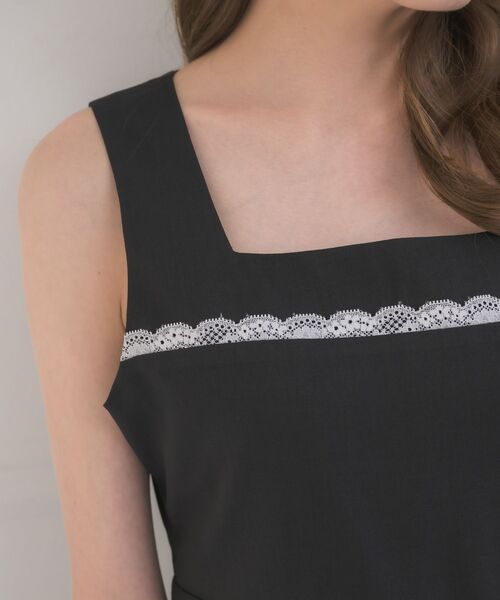 ems excite（エムズエキサイト）の「裾レースプリーツJSK（ワンピース・レディース・ブラック/チャコールグレー・FREE）」の20枚目の写真