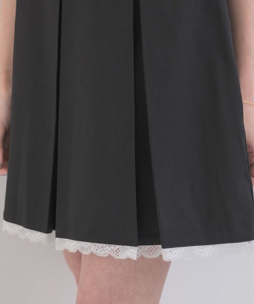 ems excite（エムズエキサイト）の「裾レースプリーツJSK（ワンピース・レディース・ブラック/チャコールグレー・FREE）」の22枚目の写真