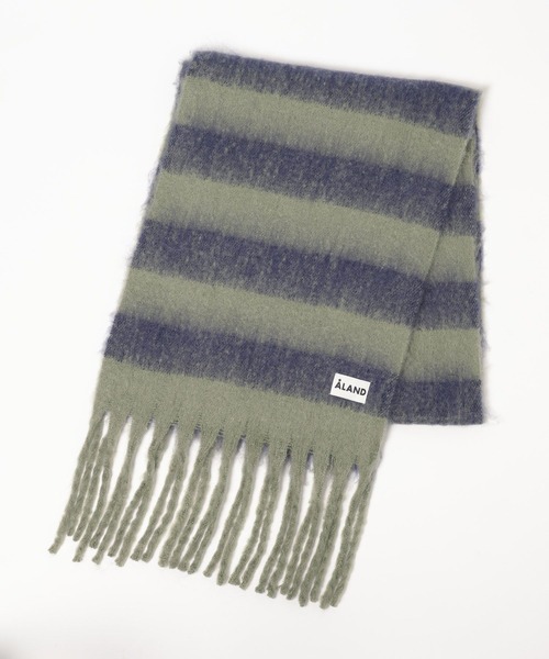 ALAND（エーランド）の「【UNISEX】ALAND／ボーダーマフラー（マフラー・レディース・ブルー/ブラウン・FREE）」の18枚目の写真