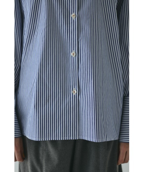 HeRIN.CYE(ヘリンドットサイ)の「Asymmetry collar shirt アシンメトリーカラーシャツ(シャツ/ブラウス・レディース・ブラウン系その他/ブラック系その他/ブルー系その他3・FREE)」の8枚目の写真