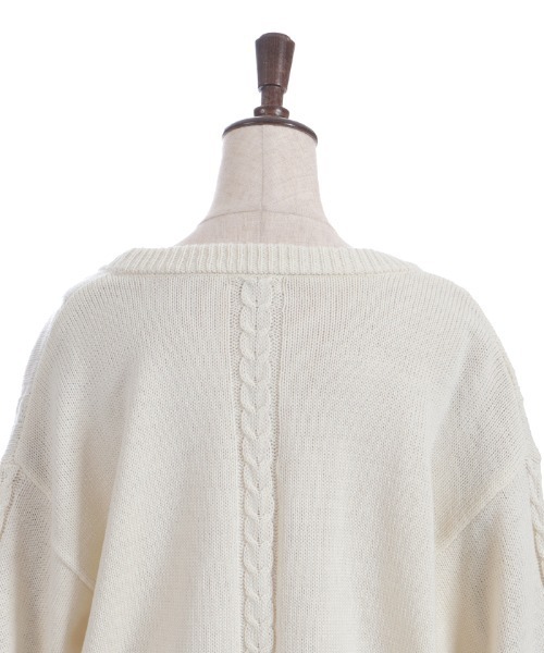 axes femme（アクシーズファム）の「編み上げケーブルニットカーディガン（カーディガン/ボレロ・レディース・キナリ/ブルー/グレイッシュベージュ/ピンク・FREE）」の17枚目の写真