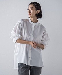 la.f…（ラエフ）の「【biyori/極】"こなれ袖がポイント"バンドカラーシャツ（シャツ/ブラウス・レディース）」