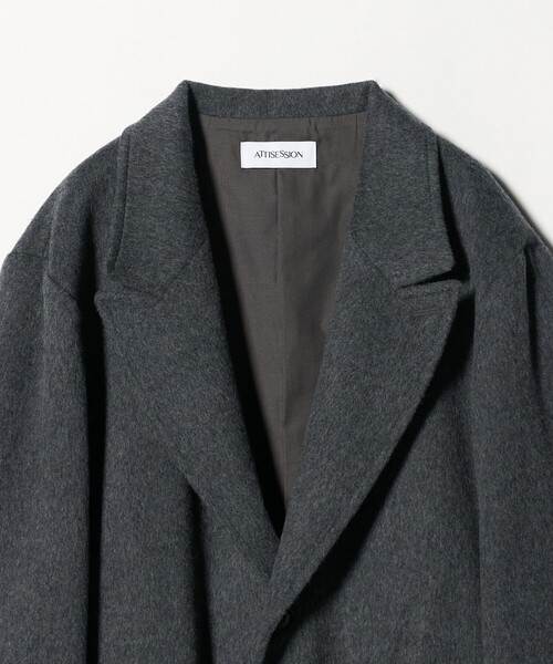 ATTISESSION＞ビーバー ビッグ コートジャケット（その他アウター