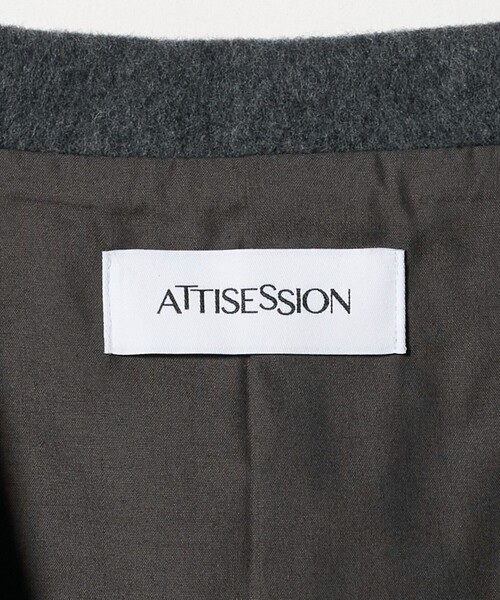 ATTISESSION＞ビーバー ビッグ コートジャケット（その他アウター