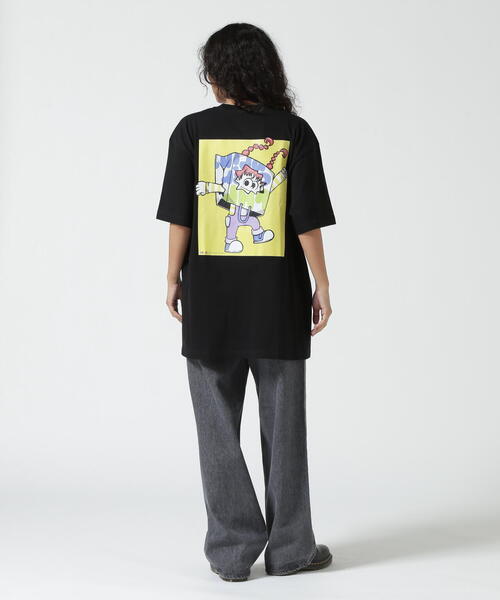 over print(オーバープリント)の「overprint/オーバープリント/【LHP EXCLUSIVE】Shopper Tee - Yume(Tシャツ/カットソー・メンズ・ホワイト/ブラック・L/M/XL)」の11枚目の写真