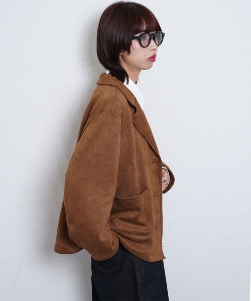 Chillfar（チルファー）の「スエードテーラードジャケット（テーラードジャケット・レディース・ブラウン/モカ/ブラック・FREE）」の11枚目の写真