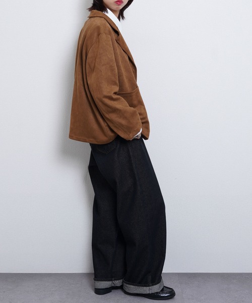 Chillfar（チルファー）の「スエードテーラードジャケット（テーラードジャケット・レディース・ブラウン/モカ/ブラック・FREE）」の15枚目の写真