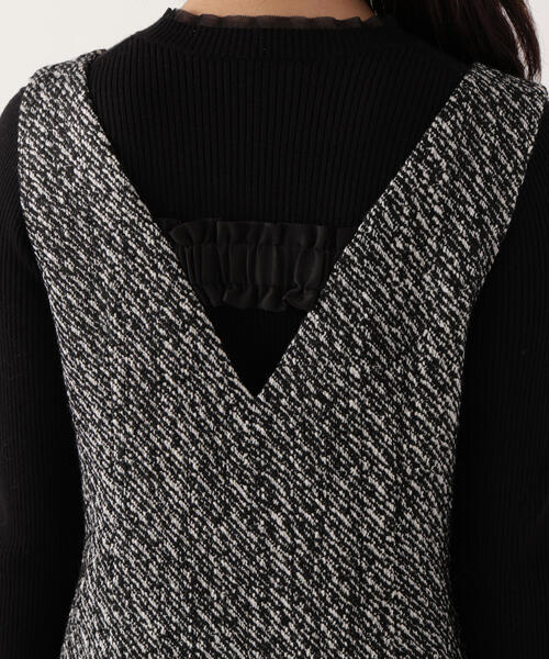 PROPORTION BODY DRESSING(プロポーションボディドレッシング)の「ツイードミニジャンスカ / 1215240116(ワンピース・レディース・ブラック/ブラウン・MEDIUM/SMALL)」の20枚目の写真