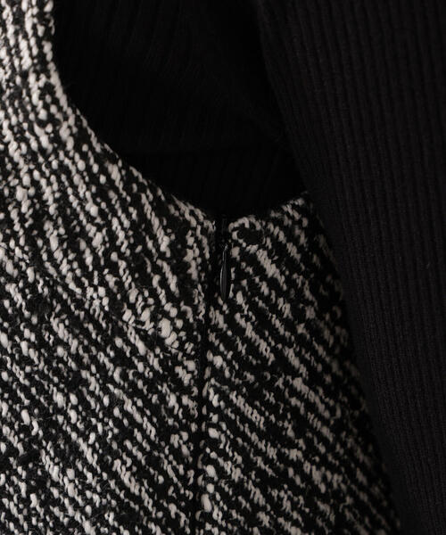 PROPORTION BODY DRESSING(プロポーションボディドレッシング)の「ツイードミニジャンスカ / 1215240116(ワンピース・レディース・ブラック/ブラウン・MEDIUM/SMALL)」の21枚目の写真