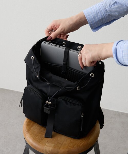 russet（ラシット）の「ナイロンリュックサック（CE-1650）（バックパック/リュック・レディース・ブラック・FREE）」の17枚目の写真