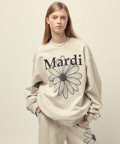 SWEATSHIRT FLOWERMARDI STONE EMBELLISHED / スウェットシャツ