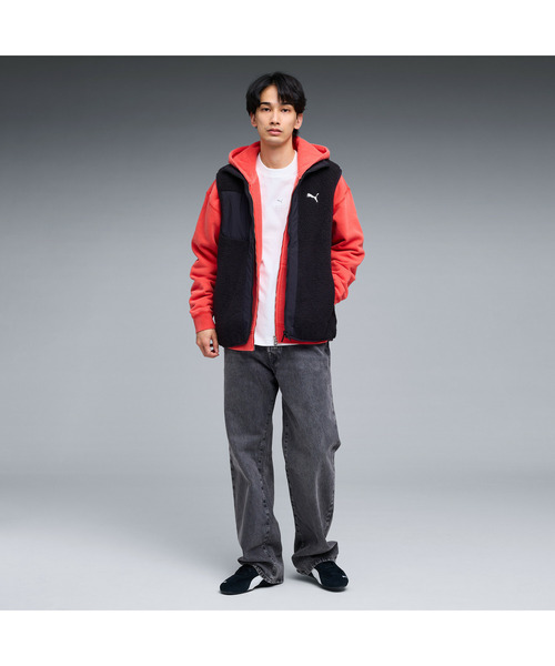 PUMA(プーマ)の「PUMA プーマ メンズ リバーシブル シェルパ ベスト(ナイロンジャケット・メンズ・ブラック・X-LARGE/XX-LARGE/MEDIUM/SMALL/LARGE)」の7枚目の写真